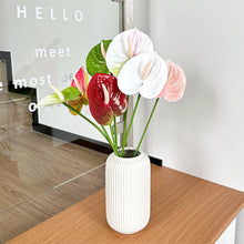 Load image into Gallery viewer, 1Pc Single Branch 3D Simulation Anthurium Home Green Plants Potted Decoration Flower Arrangement Adhesive Tape Artificial Flowers
