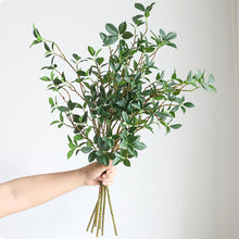 Load image into Gallery viewer, Simulated banyan branches with leaves Home plant decoration Seven star leaf seedling plant Bonsai elm flowers
