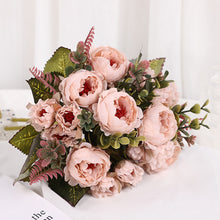 Load image into Gallery viewer, Artificial Peony Flowers Bouquet Set Hand Bouquet Ins Style Artificial Flower for Table Wedding Hotel Banquet Home Decoration
