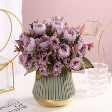 Load image into Gallery viewer, Artificial Peony Flowers Bouquet Set Hand Bouquet Ins Style Artificial Flower for Table Wedding Hotel Banquet Home Decoration
