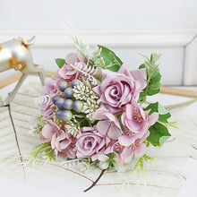 Load image into Gallery viewer, Artificial Flowers Berries Simulation Rose Real Touch Fruits Floral Wedding Home Decoration Fake Plants
