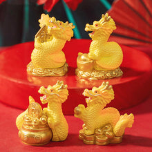 Load image into Gallery viewer, New Year Gift Figurine Miniature Golden Dragon Micro Landscape Ornaments Car Interior Decoration Home Office Desk Accessories Room Decor
