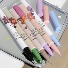 Load image into Gallery viewer, Ultra-fine Waterproof Non-smudged Bear Eyeliner Color Liquid Eyeliner Pen Long Lasting Oil Proof Silkworm Eyeliner
