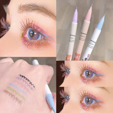 Load image into Gallery viewer, Ultra-fine Waterproof Non-smudged Bear Eyeliner Color Liquid Eyeliner Pen Long Lasting Oil Proof Silkworm Eyeliner
