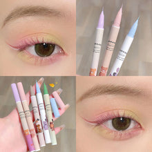 Load image into Gallery viewer, Ultra-fine Waterproof Non-smudged Bear Eyeliner Color Liquid Eyeliner Pen Long Lasting Oil Proof Silkworm Eyeliner
