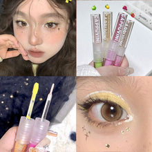 Load image into Gallery viewer, Double Head Waterproof Liquid Eye Shadow Pearl Sequins Brighten Flash Silkworm Eye Shadow Liquid Eye Glitter Women Cosmetics
