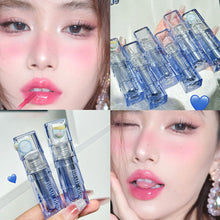Load image into Gallery viewer, Blue Tube Mirror Lip Glaze Water Gloss Glass Lip Gloss Dual-use Long-lasting Natural Soft Lip Gloss Makeup Cosmetic
