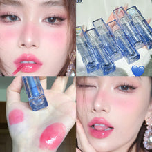 Load image into Gallery viewer, Blue Tube Mirror Lip Glaze Water Gloss Glass Lip Gloss Dual-use Long-lasting Natural Soft Lip Gloss Makeup Cosmetic
