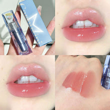 Load image into Gallery viewer, Blue Tube Mirror Lip Glaze Water Gloss Glass Lip Gloss Dual-use Long-lasting Natural Soft Lip Gloss Makeup Cosmetic
