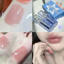 Load image into Gallery viewer, Blue Tube Mirror Lip Glaze Water Gloss Glass Lip Gloss Dual-use Long-lasting Natural Soft Lip Gloss Makeup Cosmetic

