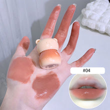 Load image into Gallery viewer, Water-gloss Glass Lip Glaze Cute Cartoon Red Lip Gloss Liquid Lipstick Lasting Elegant Lip Non-stick Cup Lip Tint Clay Makeup
