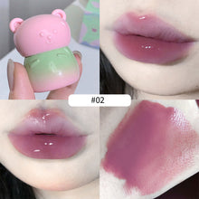 Load image into Gallery viewer, Water-gloss Glass Lip Glaze Cute Cartoon Red Lip Gloss Liquid Lipstick Lasting Elegant Lip Non-stick Cup Lip Tint Clay Makeup
