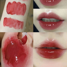 Load image into Gallery viewer, Water-gloss Glass Lip Glaze Cute Cartoon Red Lip Gloss Liquid Lipstick Lasting Elegant Lip Non-stick Cup Lip Tint Clay Makeup
