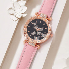 Load image into Gallery viewer, Butterfly Belt Watch Fashionable Personality Simple Watch Ladies Watch Quartz Watch Retro Casual Ladies Wristwatch
