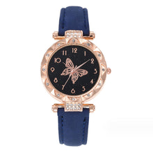 Load image into Gallery viewer, Stylish Simple Butterfly Ladies Quartz Watch Women's Multicolored Belt Quartz Watch Retro Casual Ladies Wristwatch
