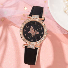 Load image into Gallery viewer, Stylish Simple Butterfly Ladies Quartz Watch Women's Multicolored Belt Quartz Watch Retro Casual Ladies Wristwatch
