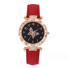 Load image into Gallery viewer, Stylish Simple Butterfly Ladies Quartz Watch Women's Multicolored Belt Quartz Watch Retro Casual Ladies Wristwatch

