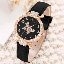 Load image into Gallery viewer, Stylish Simple Butterfly Ladies Quartz Watch Women's Multicolored Belt Quartz Watch Retro Casual Ladies Wristwatch
