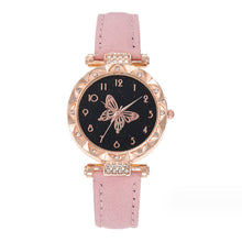 Load image into Gallery viewer, Stylish Simple Butterfly Ladies Quartz Watch Women's Multicolored Belt Quartz Watch Retro Casual Ladies Wristwatch
