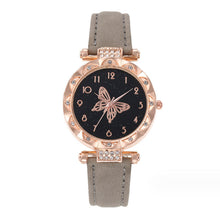 Load image into Gallery viewer, Stylish Simple Butterfly Ladies Quartz Watch Women's Multicolored Belt Quartz Watch Retro Casual Ladies Wristwatch
