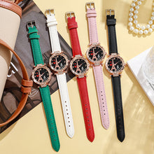 Load image into Gallery viewer, Lotus Case Eiffel Tower Quartz Couple Watch Multicolored Imitation Leather Watchband Wrist Watch for Women
