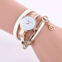 Load image into Gallery viewer, Ladies Winding Bracelet Watch Women Bracelet Watch Fashion Pendant Watch Simple Quartz Watch Performance Wristwatch
