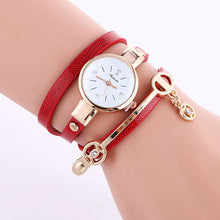 Load image into Gallery viewer, Ladies Winding Bracelet Watch Women Bracelet Watch Fashion Pendant Watch Simple Quartz Watch Performance Wristwatch
