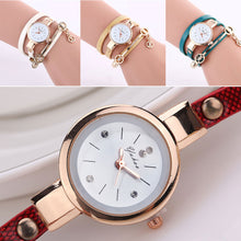 Load image into Gallery viewer, Ladies Winding Bracelet Watch Women Bracelet Watch Fashion Pendant Watch Simple Quartz Watch Performance Wristwatch
