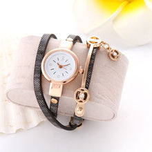 Load image into Gallery viewer, Ladies Winding Bracelet Watch Women Bracelet Watch Fashion Pendant Watch Simple Quartz Watch Performance Wristwatch
