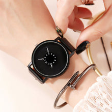 Load image into Gallery viewer, Personalized Reverse Pointer Turntable Watch for Men and Women Simple Couples Quartz Watch Fashion Wrist Watch
