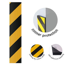 Load image into Gallery viewer, 1PC 50x10x1cm Car Garage Door Bumper Protection Exterior Anti Scratch Adhesive Foam Warning Sign Parking Protector
