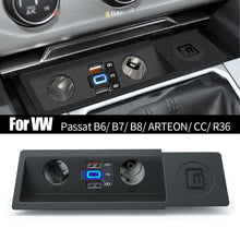 Load image into Gallery viewer, Car Charger Quick Charge Cigarette Lighter Splitter for QC4.0 QC3.0 PD Type-C For VW Passat B6/ B7/ B8/ ARTEON/ CC/ R36
