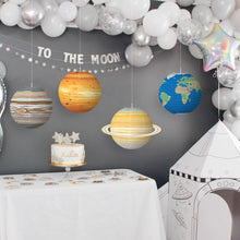 Load image into Gallery viewer, Star Planets Series Folding Lantern Paper Lanterns Outer Space Planet Theme Birthday Party Room Decor Kids Boy Planet Paper Lantern
