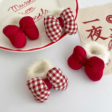 Load image into Gallery viewer, New Year Red Bow Hair Ties Scrunchies High Elasticity Hair Head Rope Birthday Christmas Sweet Hair Band Hairpin Head Accessories

