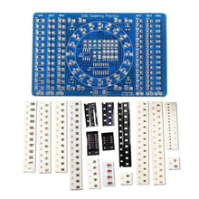Load image into Gallery viewer, SMD Soldering Practice Board Kit CD4017+NE555 Rotating LED Board DIY Kit Soldering Skill Training Electronic Component Kit
