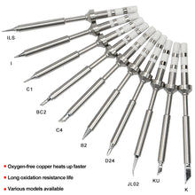 Load image into Gallery viewer, TS100 TS101 Soldering Iron Tips Replacement Soldering Bit for Mini Digital Soldering Iron Head Lead Free B2 BC2 C4 D24 K I Ku ILS C1
