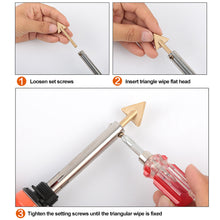 Load image into Gallery viewer, Triangle Copper Soldering Iron Tip for Plastic Bumper Repair Tools Kayak Reparing Smoothing Head Flat Welding Tips Tools
