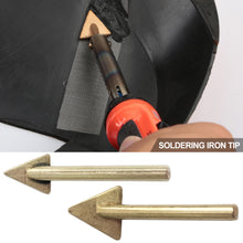Load image into Gallery viewer, Triangle Copper Soldering Iron Tip for Plastic Bumper Repair Tools Kayak Reparing Smoothing Head Flat Welding Tips Tools
