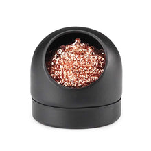 Load image into Gallery viewer, Copper Cleaning Ball Set with Stand for Soldering Iron Tip Tin Cleaner Desoldering Mesh Nozzle Tip Cleaning Copper Wire Cleaner Ball Metal Dross Box Clean Ball
