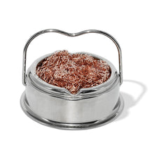 Load image into Gallery viewer, Copper Cleaning Ball Set with Stand for Soldering Iron Tip Tin Cleaner Desoldering Mesh Nozzle Tip Cleaning Copper Wire Cleaner Ball Metal Dross Box Clean Ball
