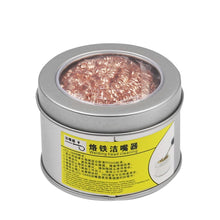 Load image into Gallery viewer, Copper Cleaning Ball Set with Stand for Soldering Iron Tip Tin Cleaner Desoldering Mesh Nozzle Tip Cleaning Copper Wire Cleaner Ball Metal Dross Box Clean Ball
