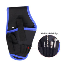 Load image into Gallery viewer, Portable Electric Drill Wasit Bag Electric Wrench Bag with Belt Electrician Tools Canvas Bag Outdoor Work Tools Waist Storage Bag
