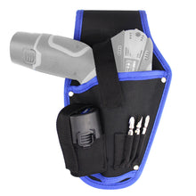 Load image into Gallery viewer, Portable Electric Drill Wasit Bag Electric Wrench Bag with Belt Electrician Tools Canvas Bag Outdoor Work Tools Waist Storage Bag
