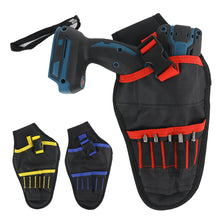 Load image into Gallery viewer, 1680D Oxford Canvas Electic Heavy Duty Drill Holster Electrician Tool Wasit Bag Drill Storage Pocket for Cordless Drill Professional Tool Bag
