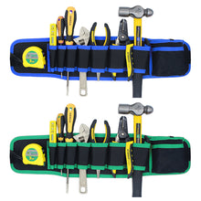 Load image into Gallery viewer, Multifunctional Canvas Tools Storage Waist Bag Electrician Hardware Bag Waterproof Adjustable Portable Outdoor Work Tools Holder Bag
