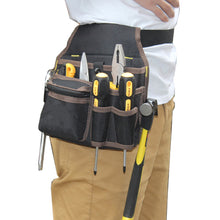Load image into Gallery viewer, Multifunctional Storage Bag Oxford Cloth Electrician Waist Bag with Belt Repair Pouch Pocket Tool Bag Hardware Repair Tools Holder
