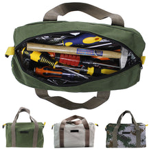 Load image into Gallery viewer, 14/16/18inch Canvas Tools Bag Potable Electrician Hardware Organizer Bag Outdoor Waterproof Repair Tools Woodworking Tools Storage Bag Camping Storage Bag
