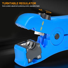 Load image into Gallery viewer, Universal Cutter Stripper Wire Cable for Flat or Round UTP/STP RG59/6/7/11 Wire Coax Coaxial Stripping Tool
