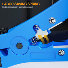 Load image into Gallery viewer, Universal Cutter Stripper Wire Cable for Flat or Round UTP/STP RG59/6/7/11 Wire Coax Coaxial Stripping Tool
