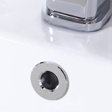 Load image into Gallery viewer, Replacement Copper Overflow Cover Basin Bathtub Overflow Outlet Decoration Cover Faucet Sink Silver Gold Black Brass Cover with Six-feet Ring
